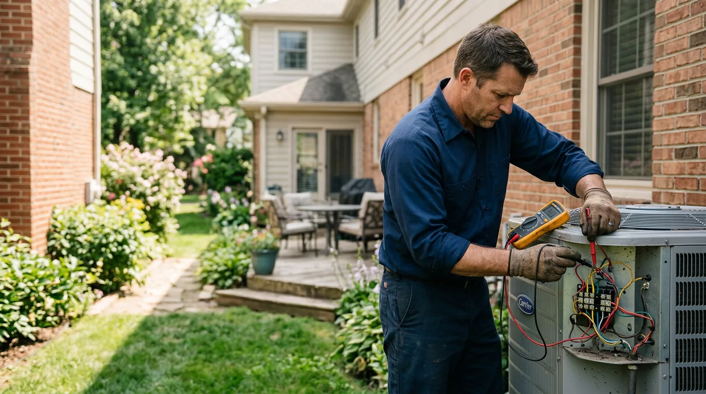 HVAC technician working near South Bethlehem, NY
